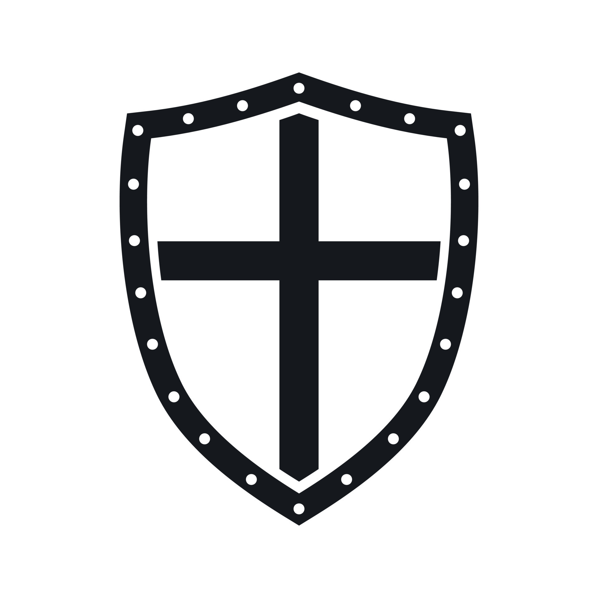 Shield icon, simple style 14337618 Vector Art at Vecteezy