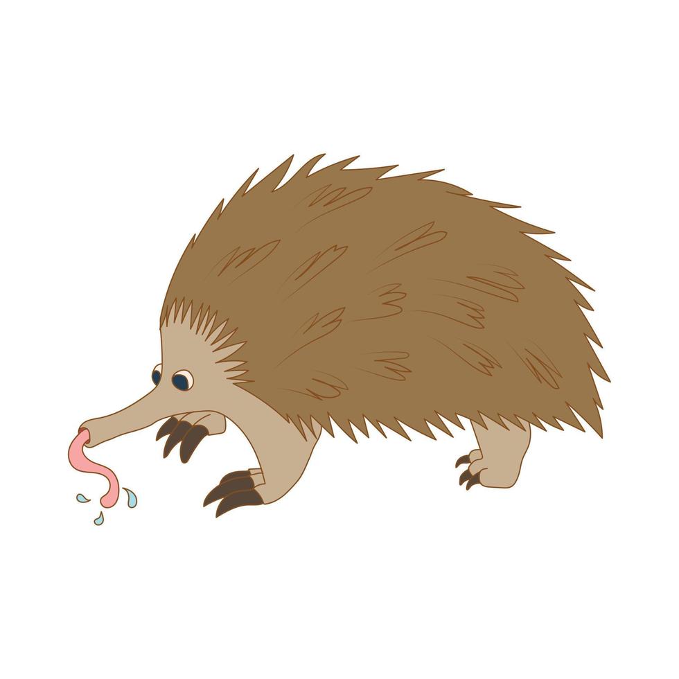 Anteater icon, cartoon style vector