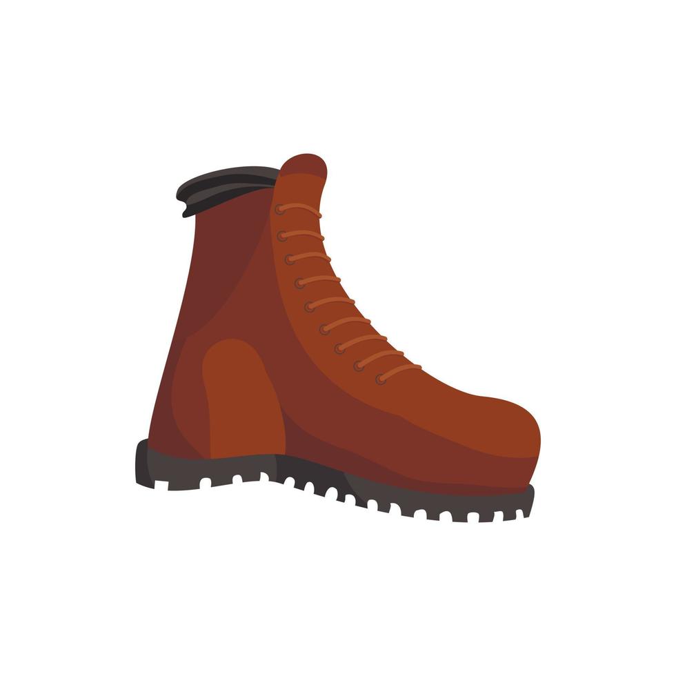 Hunting boots icon, cartoon style vector