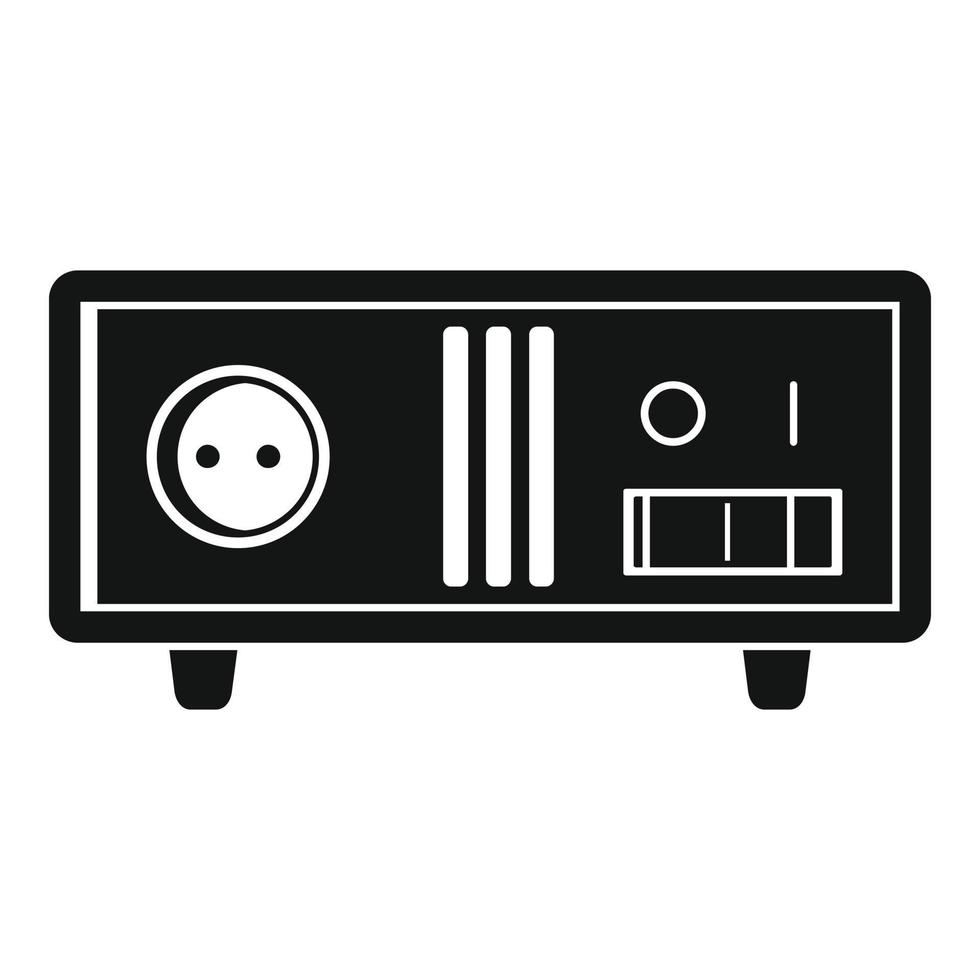 icono de estabilizador eléctrico, estilo simple vector