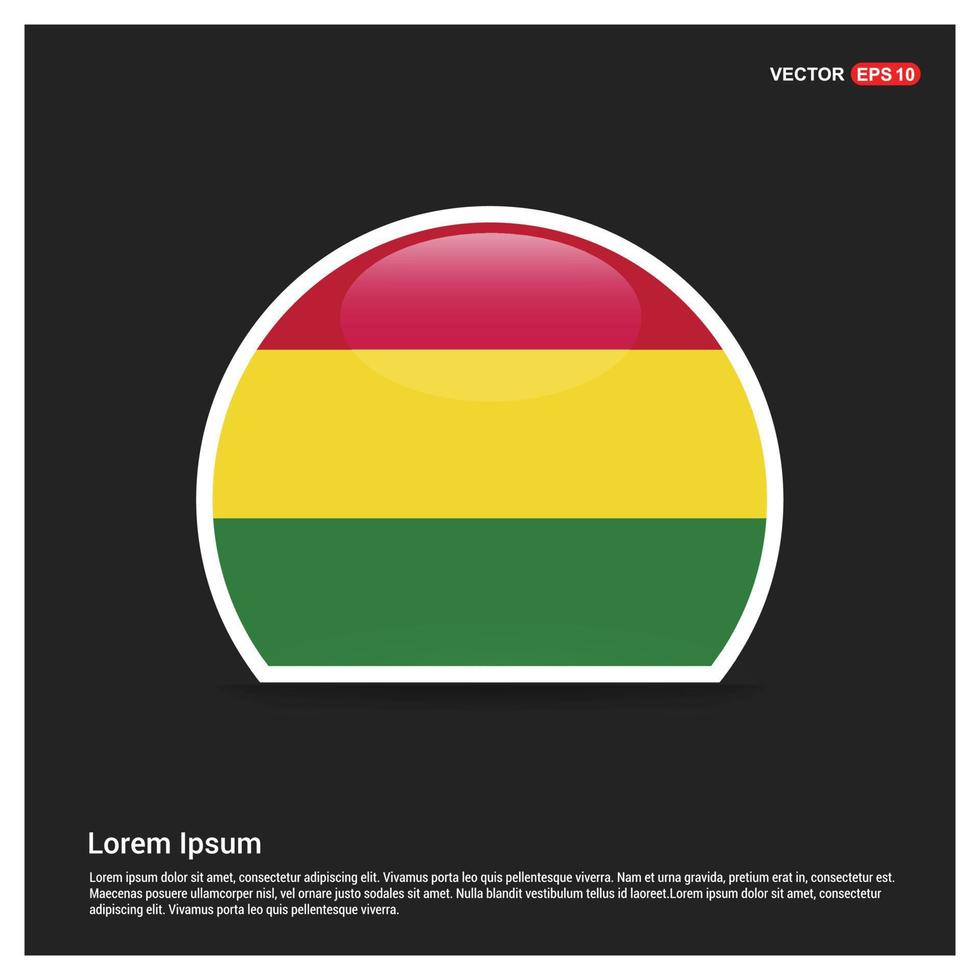 Bolivia flag design vector