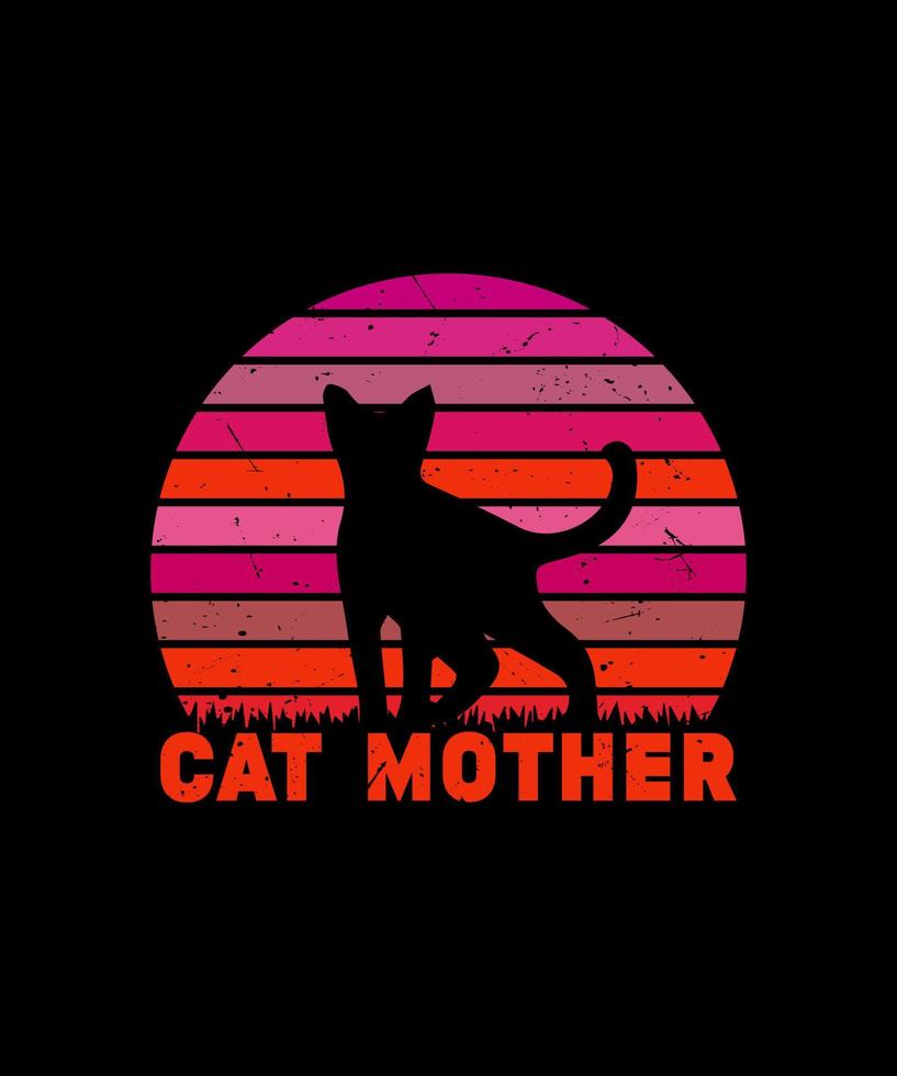 CAT T SHIRT DESIGN vector