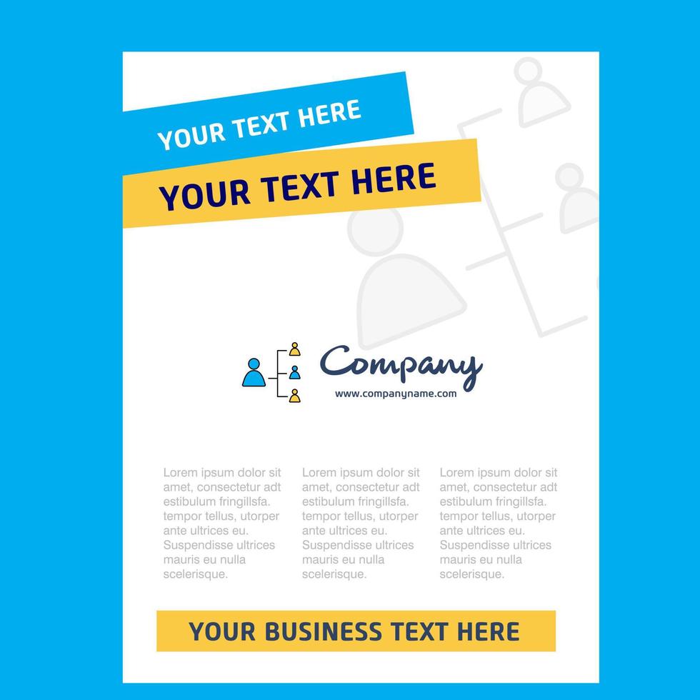 Networking Title Page Design for Company profile annual report presentations leaflet Brochure Vector Background
