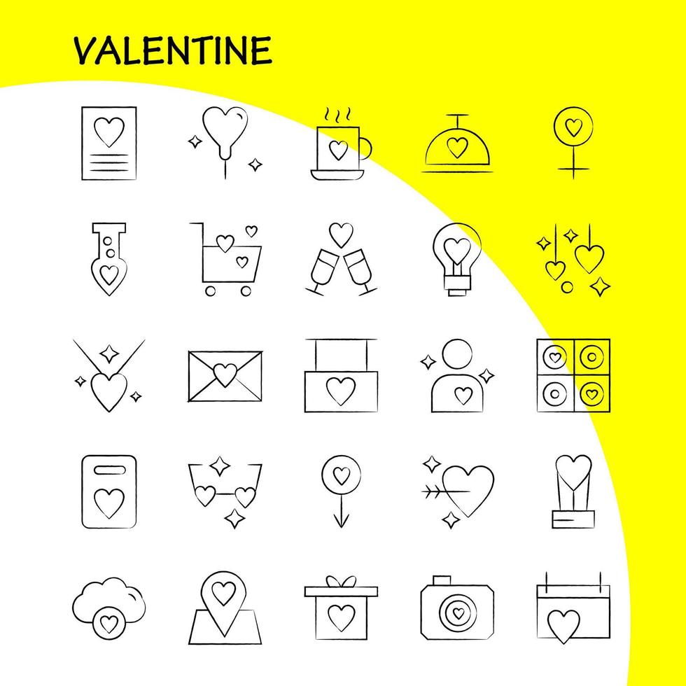 Valentine Hand Drawn Icon Pack For Designers And Developers Icons Of Calendar Love Romantic Valentine Tea Cup Romantic Valentine Vector