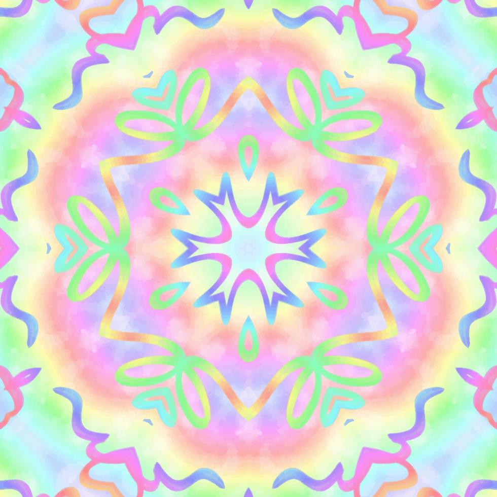 Abstract kaleidoscope background. Beautiful kaleidoscope seamless pattern. Multicolor mosaic texture. Seamless kaleidoscope texture. Unique kaleidoscope design vector