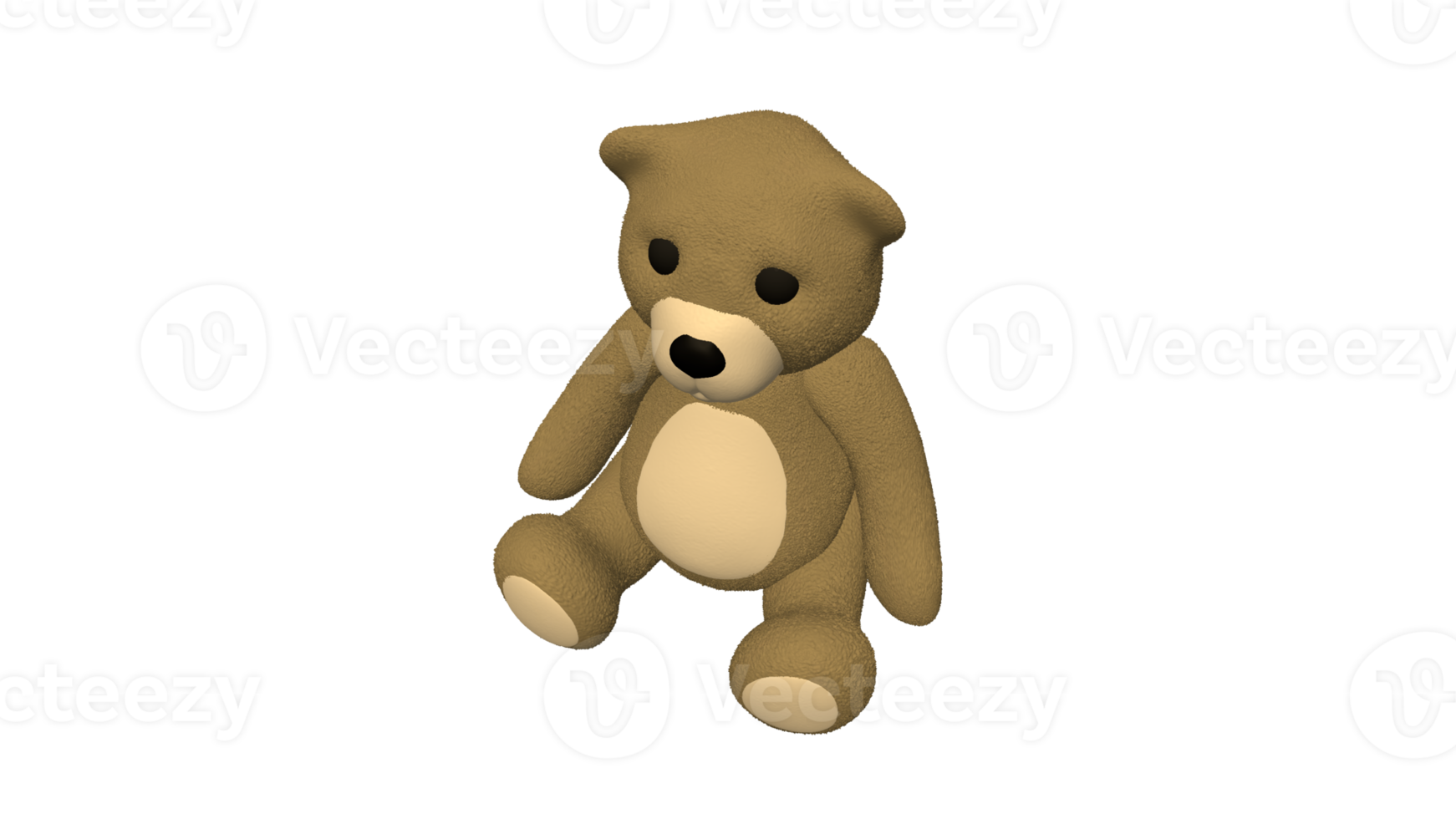 Teddy bear doll cartoon 3d png