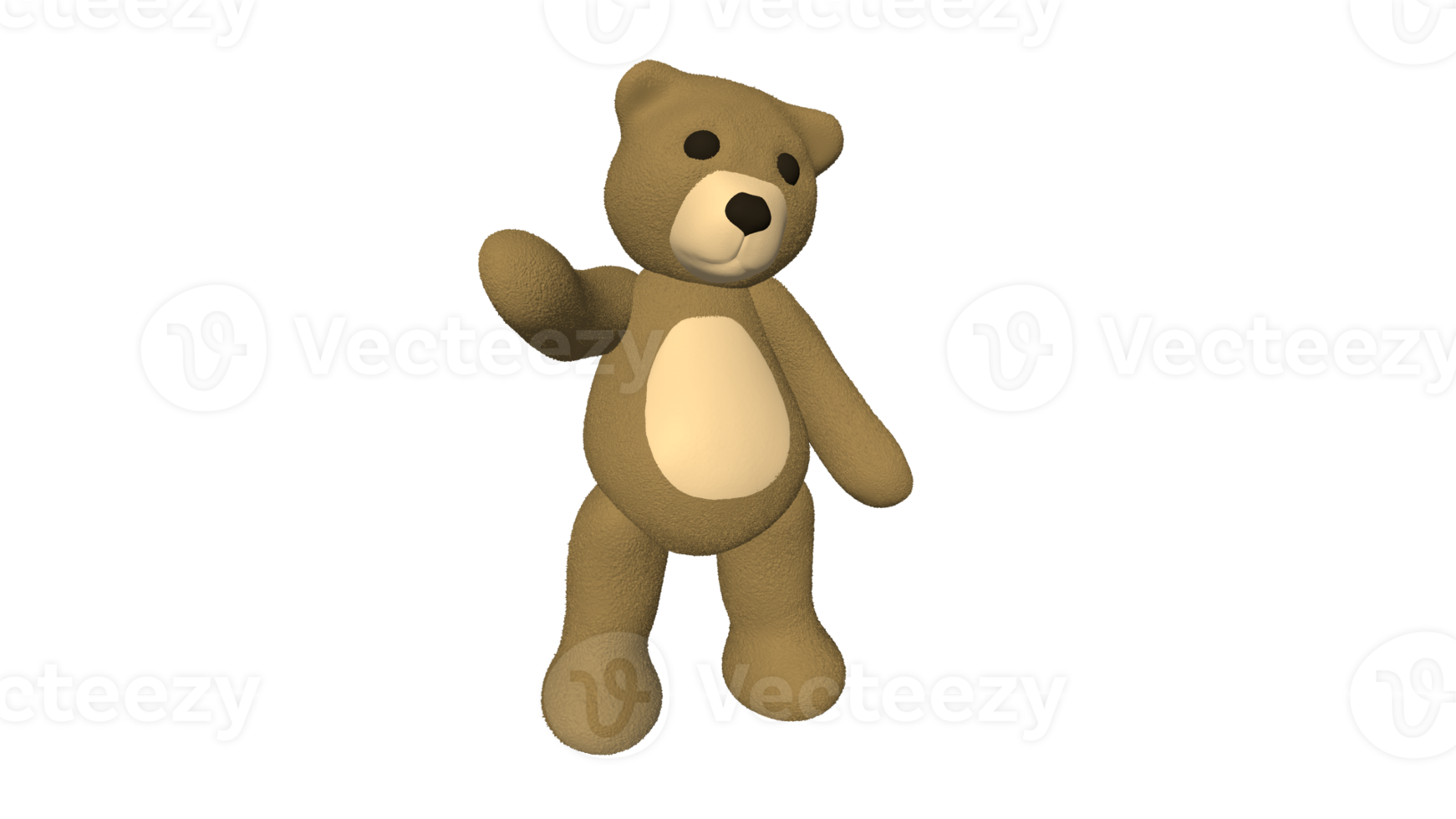 teddy beer pop tekenfilm 3d PNG