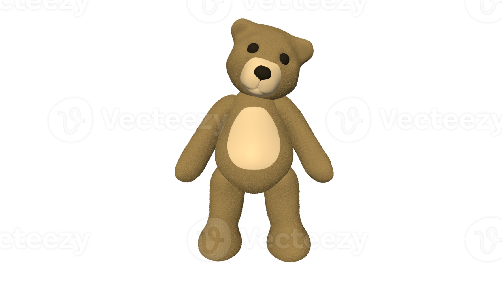 Teddy bear doll cartoon 3d png