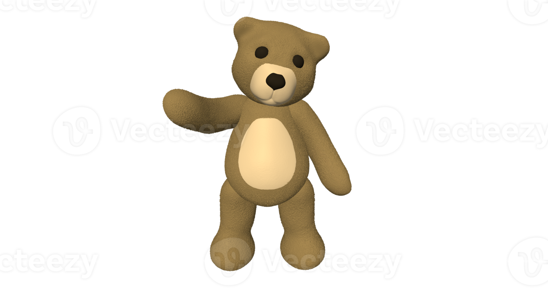 Teddy bear doll cartoon 3d png