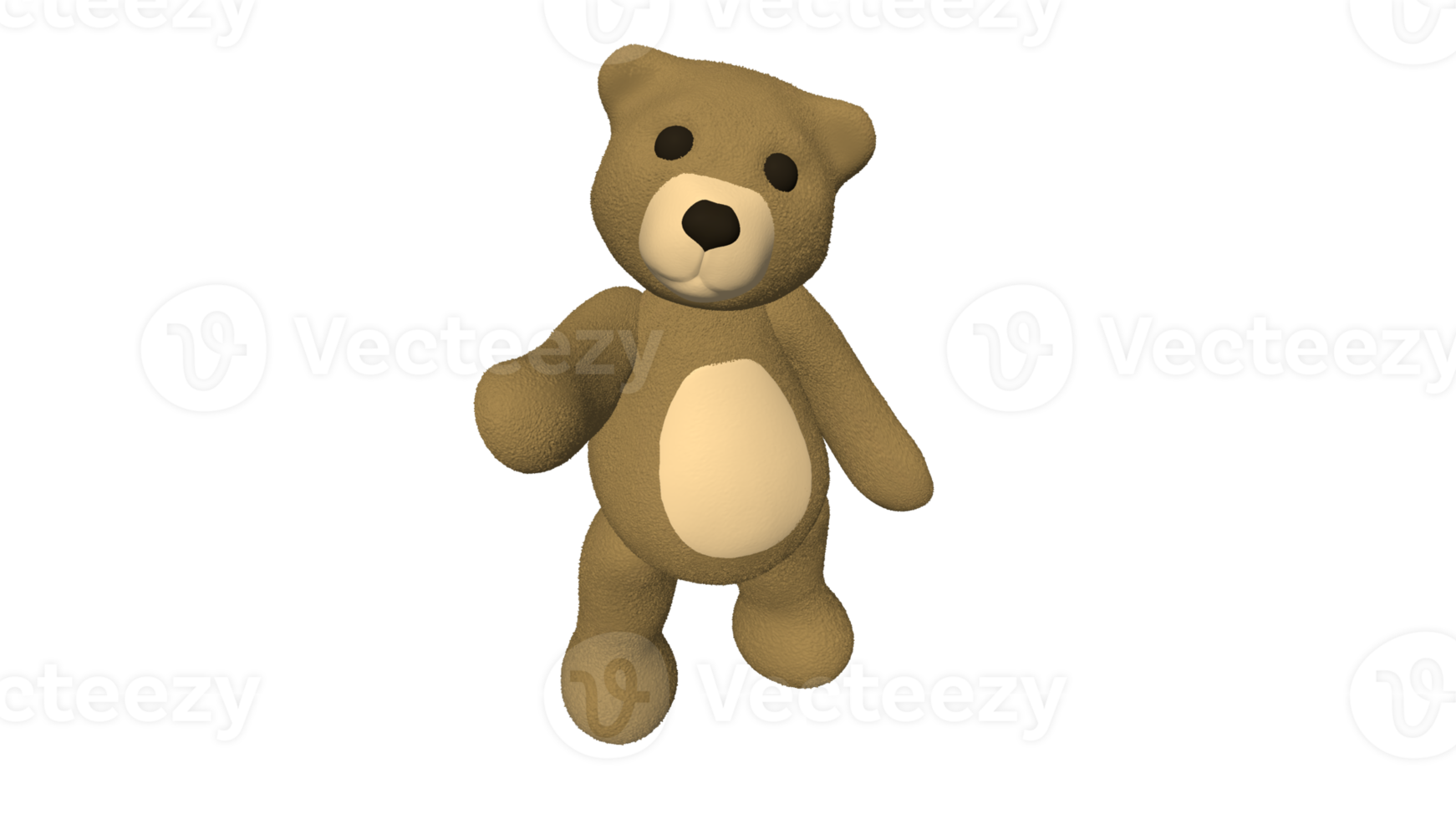 Teddy bear doll cartoon 3d png