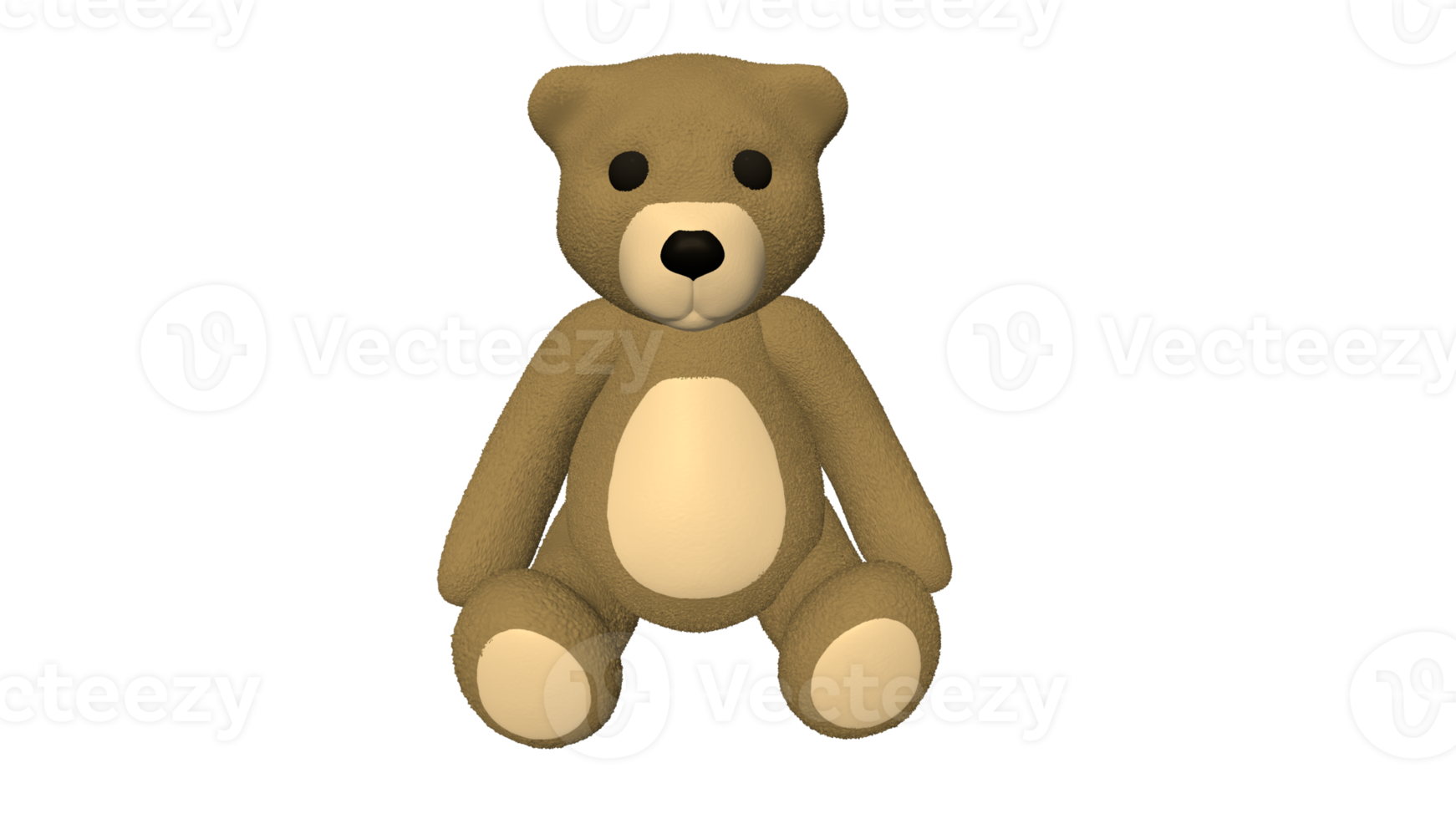 teddy Björn docka tecknad serie 3d png