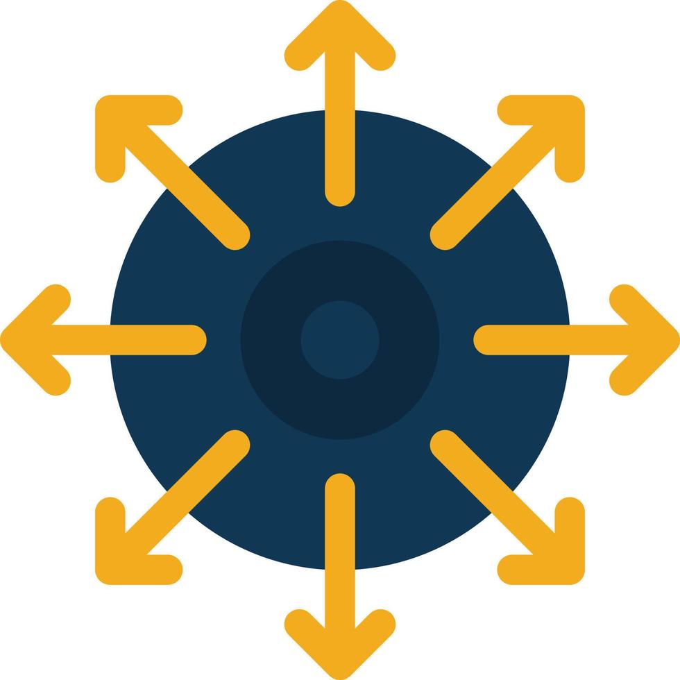 Target Point Achieve Success  Flat Color Icon Vector icon banner Template