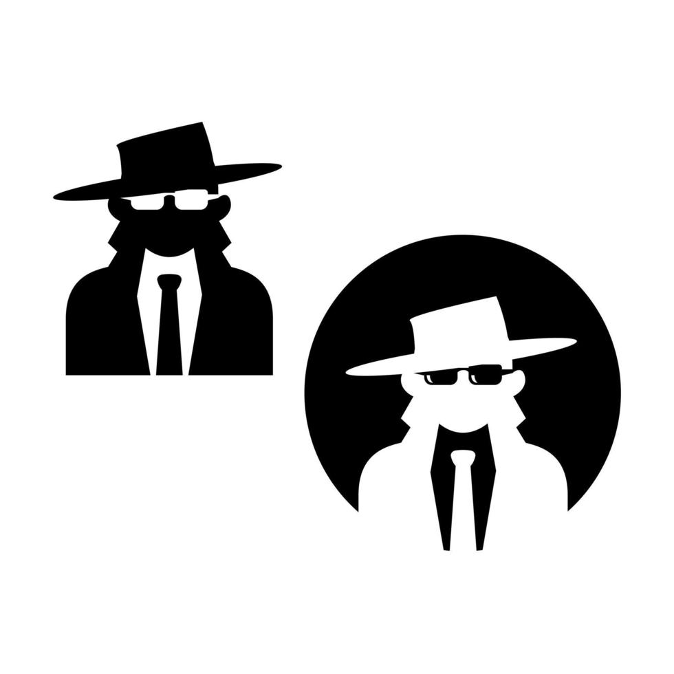Spy icon in trendy design style. Spy icon isolated on white background vector