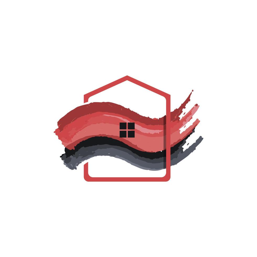 Home Painting Vector Logo Design