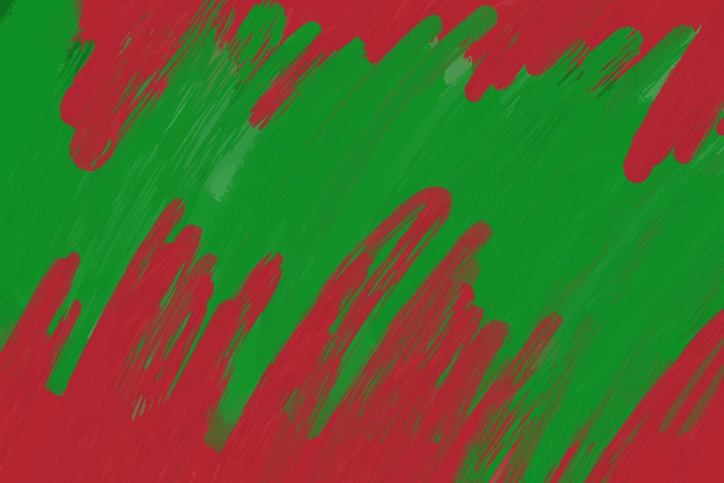 Colorful background with paint strokes, red and green vector
