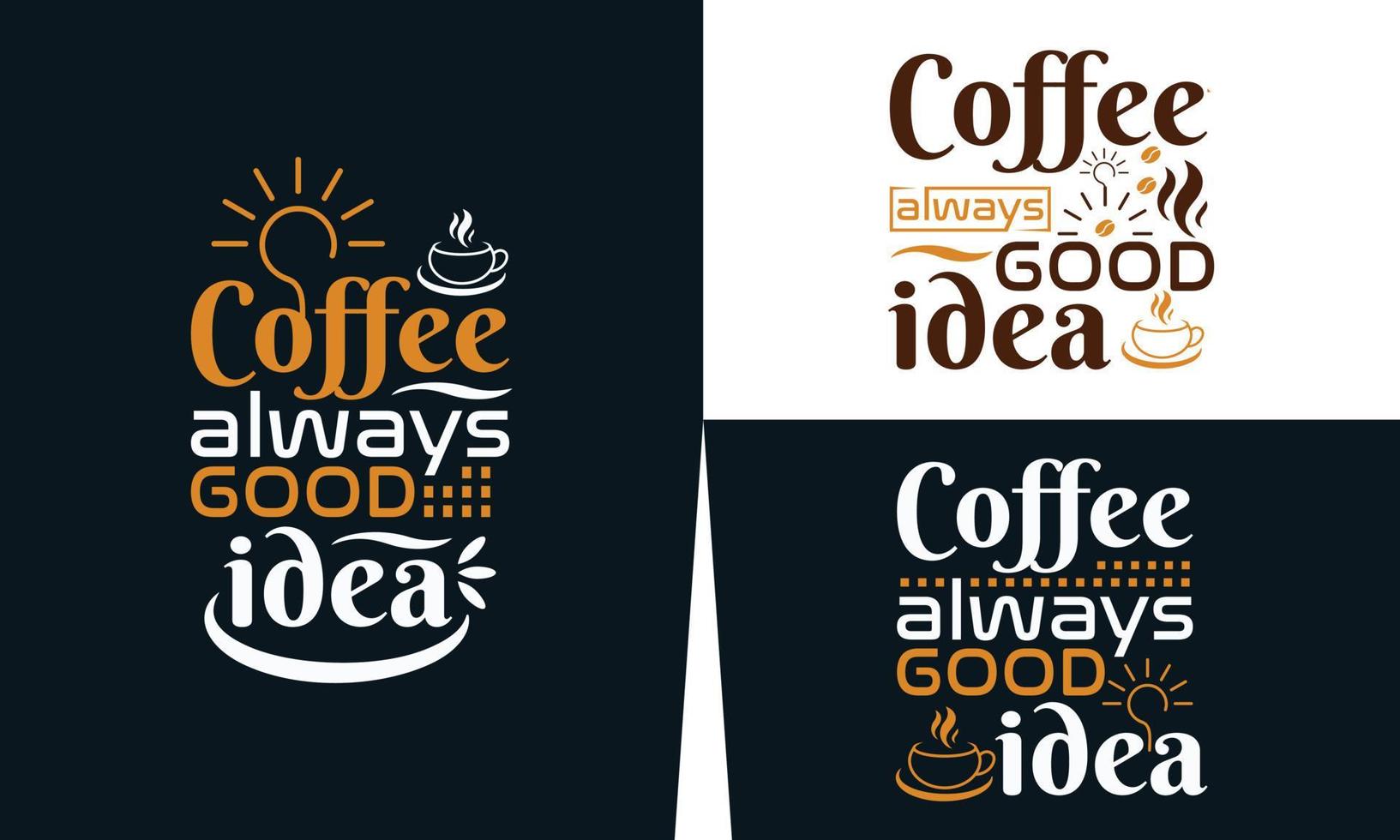 mejor diseño de camiseta para amantes del café y diseño de camiseta de café. vector