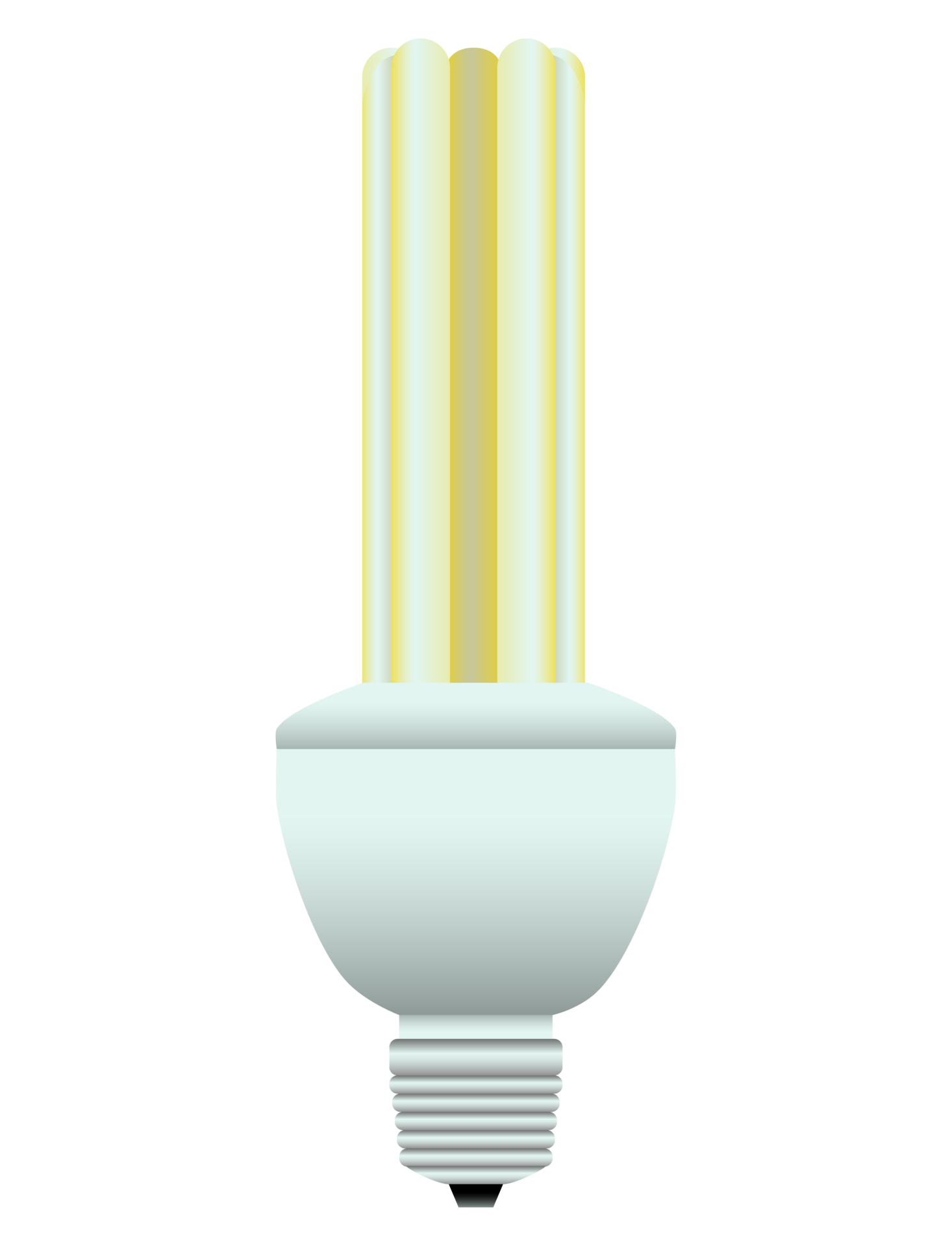 Spiral light bulb LED in realistic style. Incandescent and energy