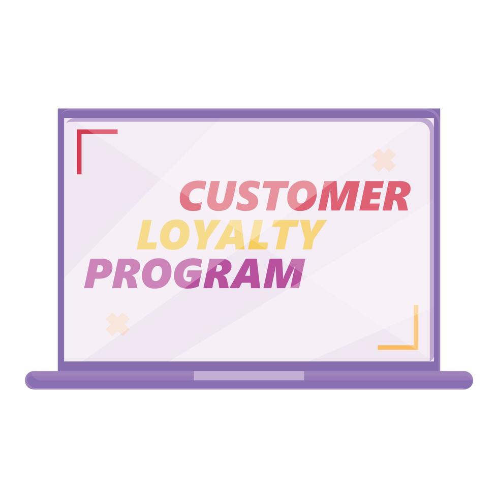 Customer loyalty program icon cartoon vector. Gift card vector