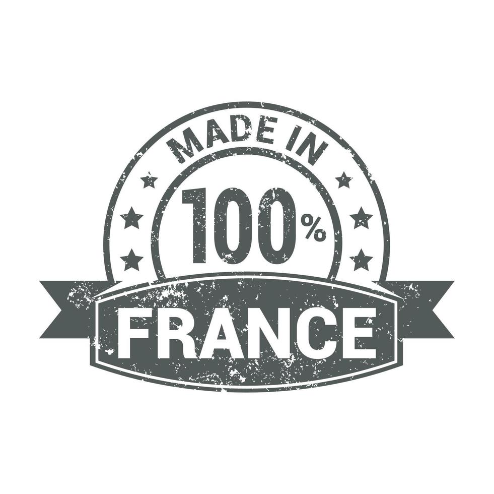 France stamp design vector