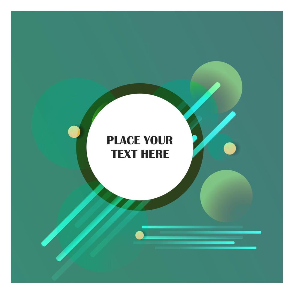 Abstract line background with green background vector
