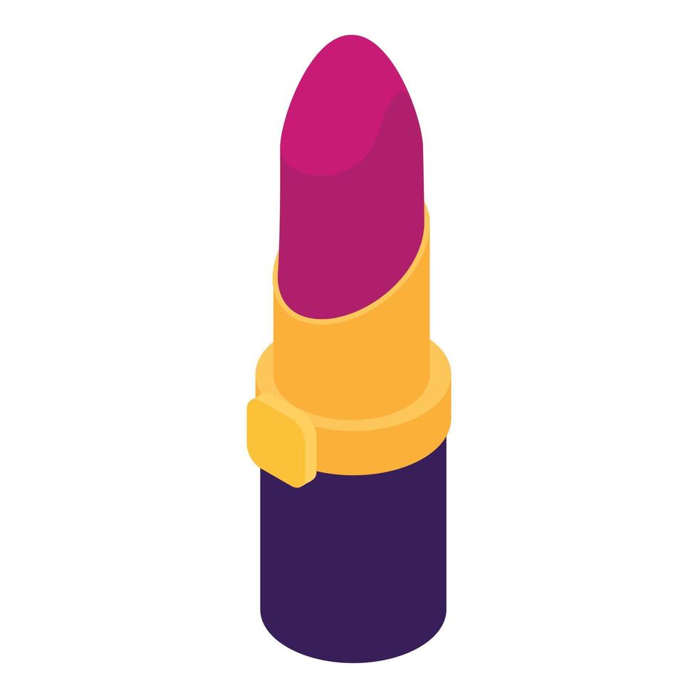 Shop lipstick icon, isometric style vector
