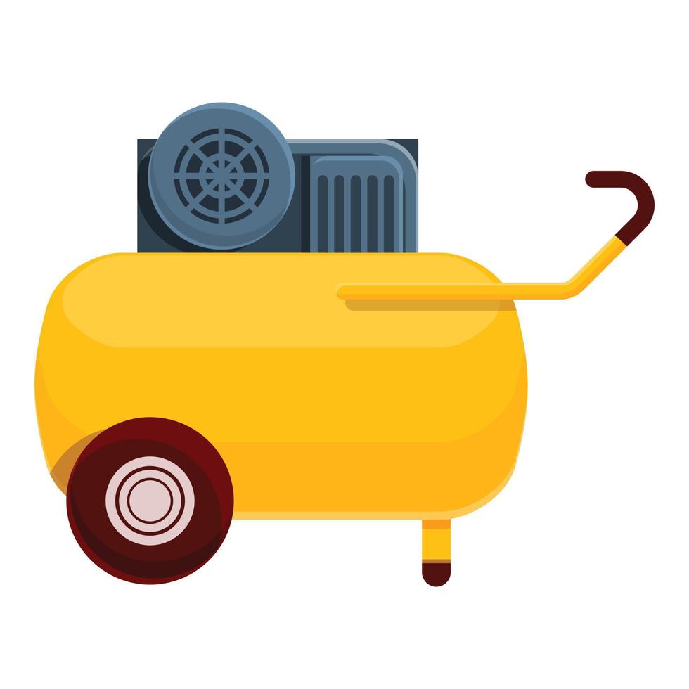 Cold compressor icon, cartoon style vector