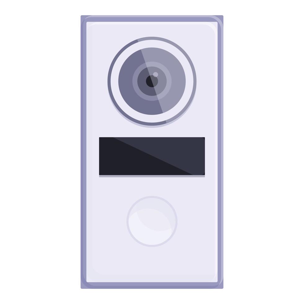 Intercom accessories icon cartoon vector. Video system vector