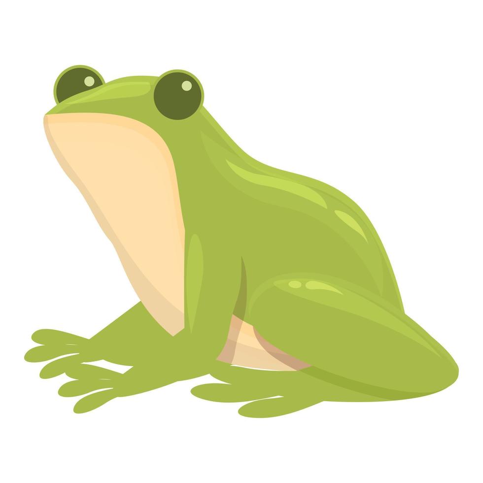 Wild frog icon cartoon vector. Animal water vector