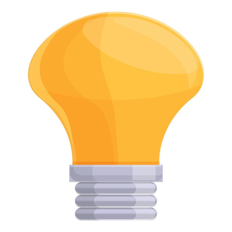 icono de lámpara de bombilla inteligente, estilo de dibujos animados vector