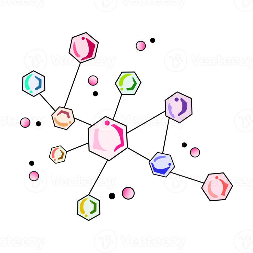 structure moléculaire chimique png