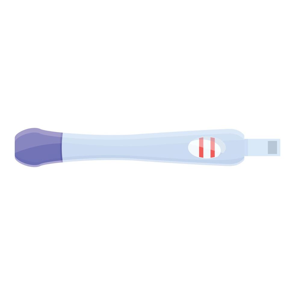 Baby pregnancy test icon cartoon vector. Ovulation stick vector
