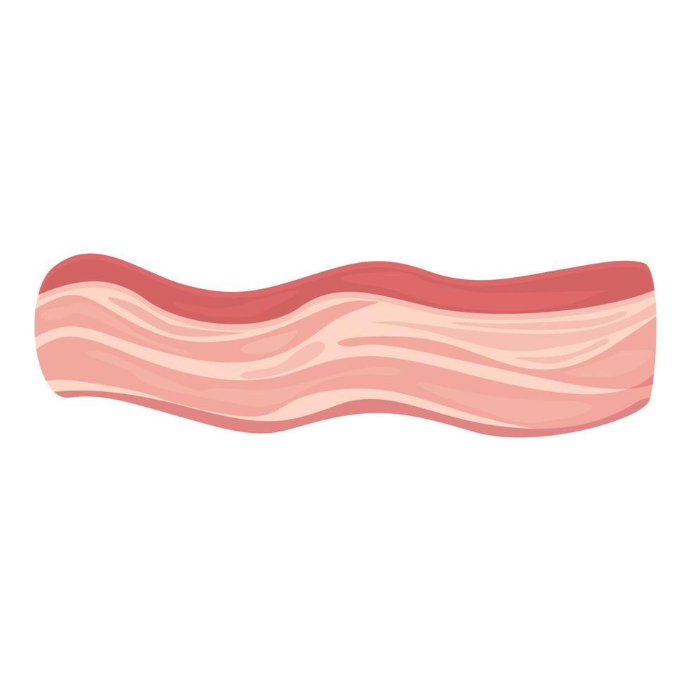 Fillet lard icon cartoon vector. Fat salami vector