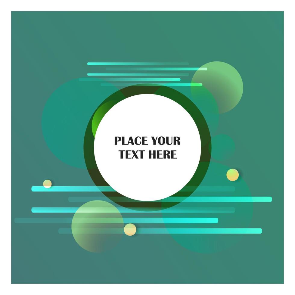 Abstract line background with green background vector