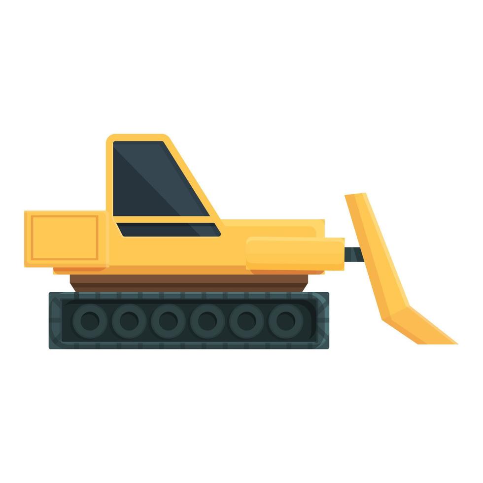 Excavator icon cartoon vector. Gold mine vector