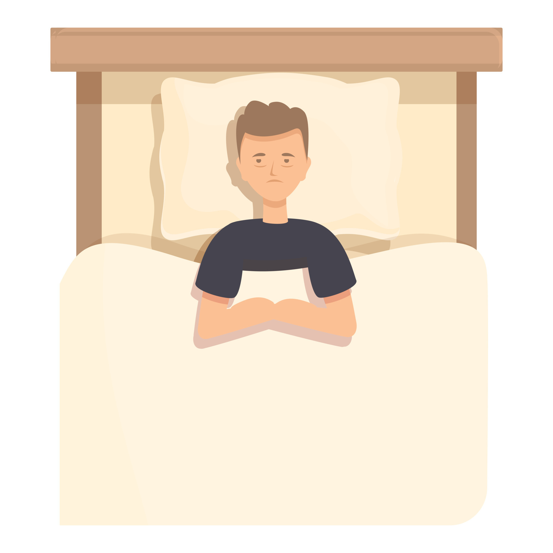 Bad dream icon cartoon vector. Sleep disorder 14339753 Vector Art at