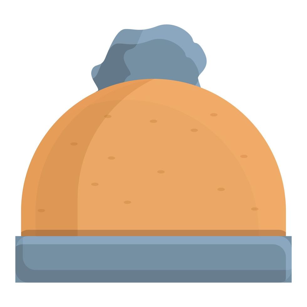 icono de sombreros de invierno, estilo de dibujos animados vector