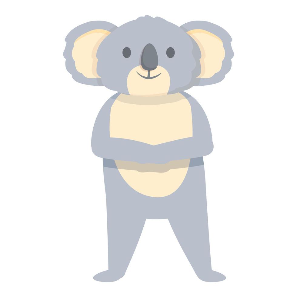 Koala ready to play icon cartoon vector. Cute animal vector