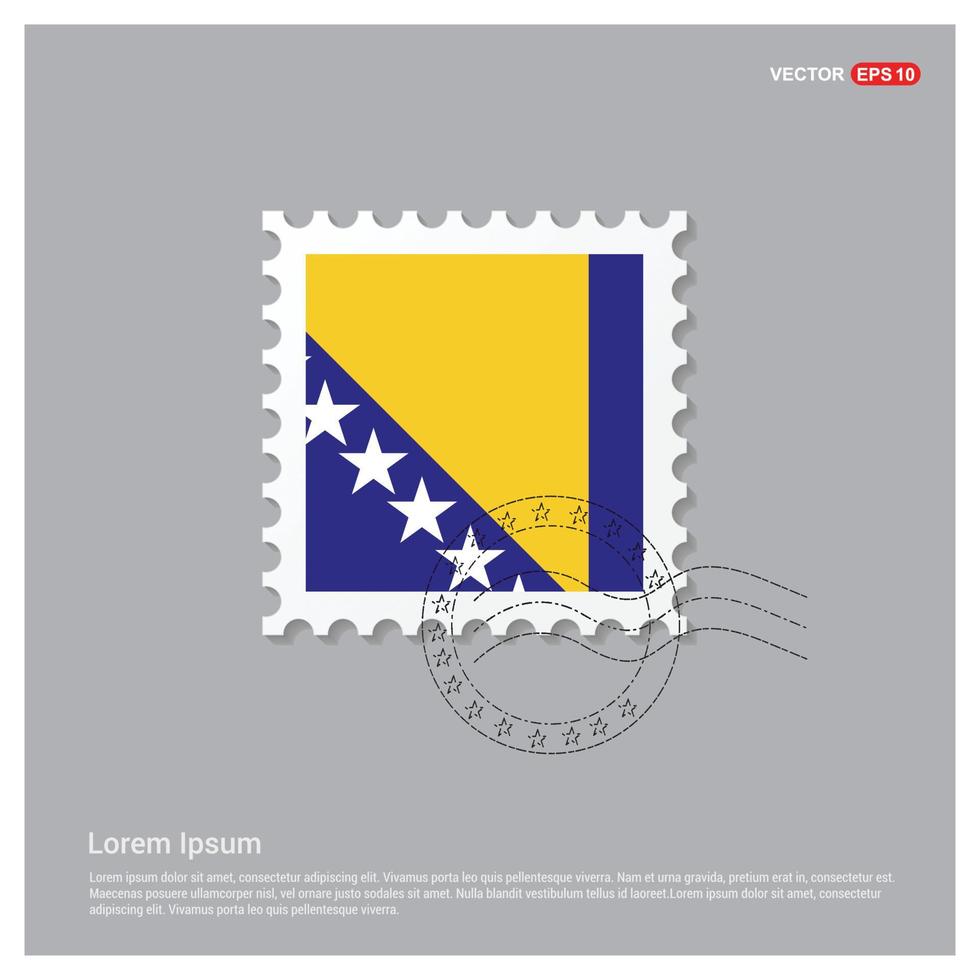 Bosnia flag design vector