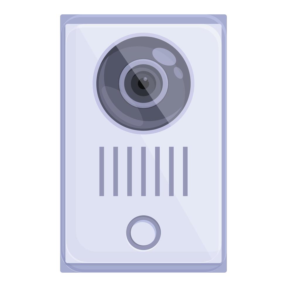 Intercom guard icon cartoon vector. Video door vector