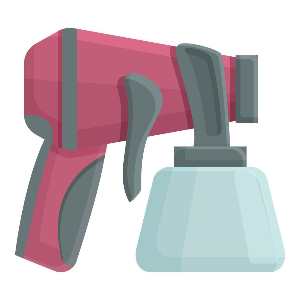 Lacquer sprayer icon cartoon vector. Spray gun vector