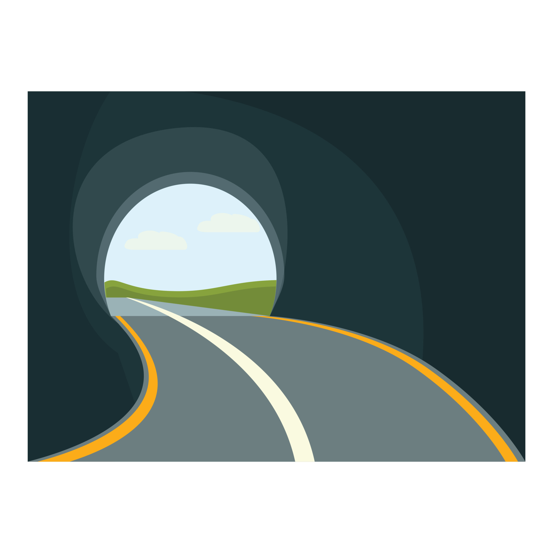 Long tunnel icon, cartoon style 14339922 Vector Art at Vecteezy