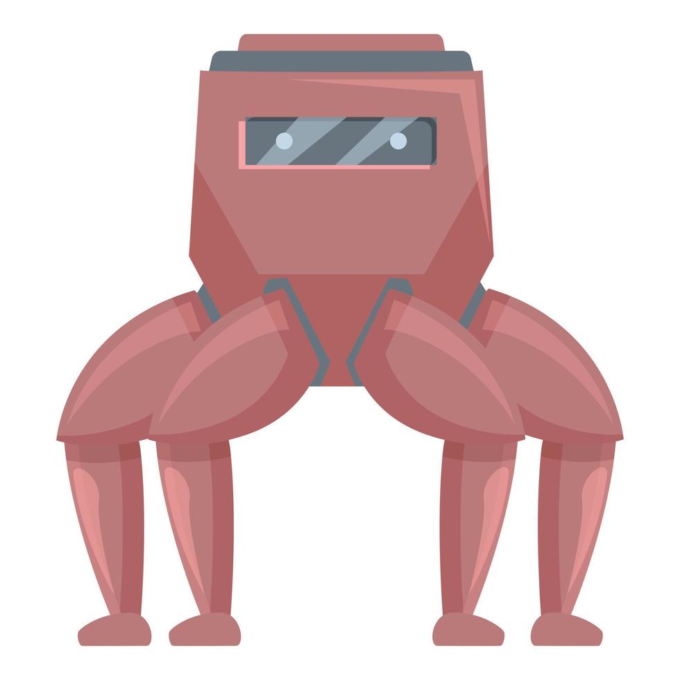 vector de dibujos animados de icono de robot espacial. lindo juguete