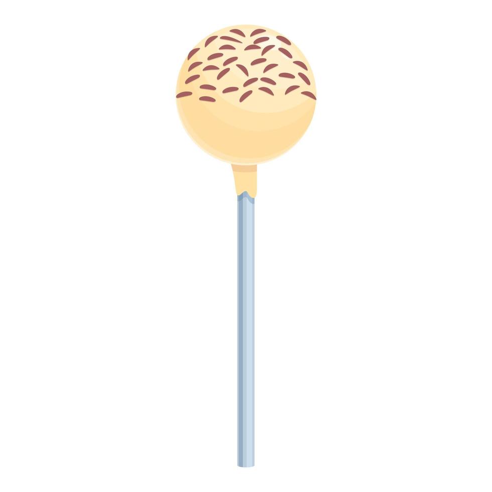 Cream candy icon cartoon vector. Cake pop vector