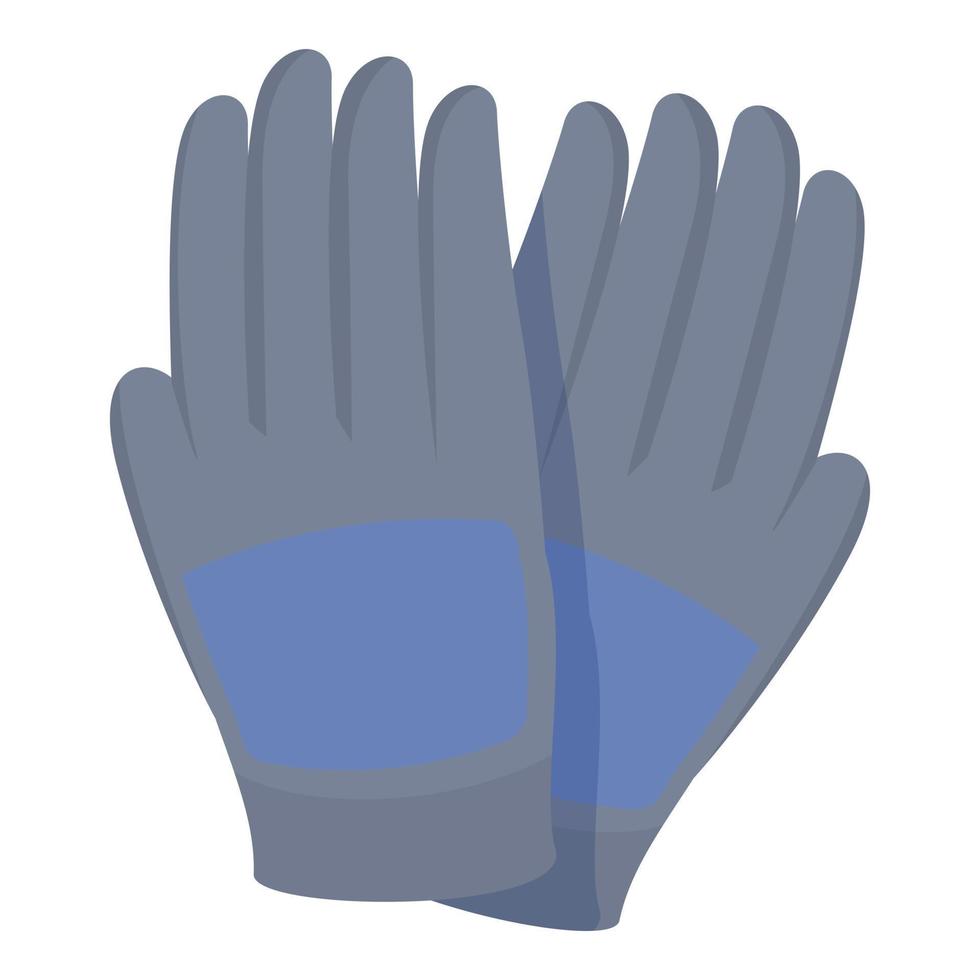 vector de dibujos animados de icono de guantes de jardín. par de seguridad