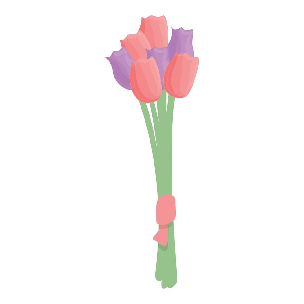 vector de dibujos animados de icono de ramo de flores. ramo de flores