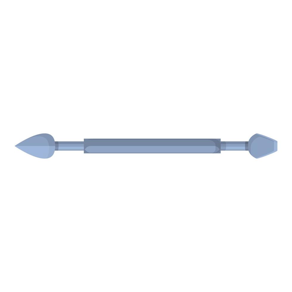 Manicure shovel icon, cartoon style vector