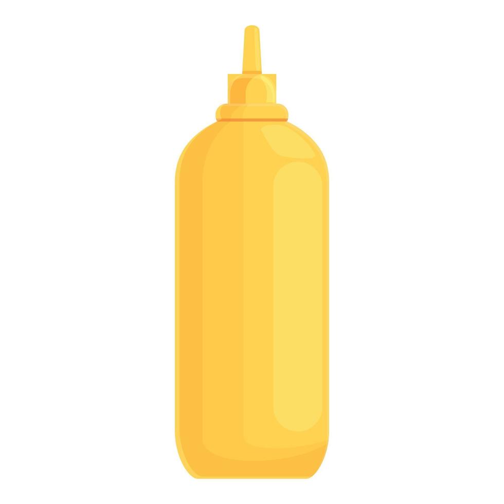 Mustard bottle icon cartoon vector. Grill bbq vector