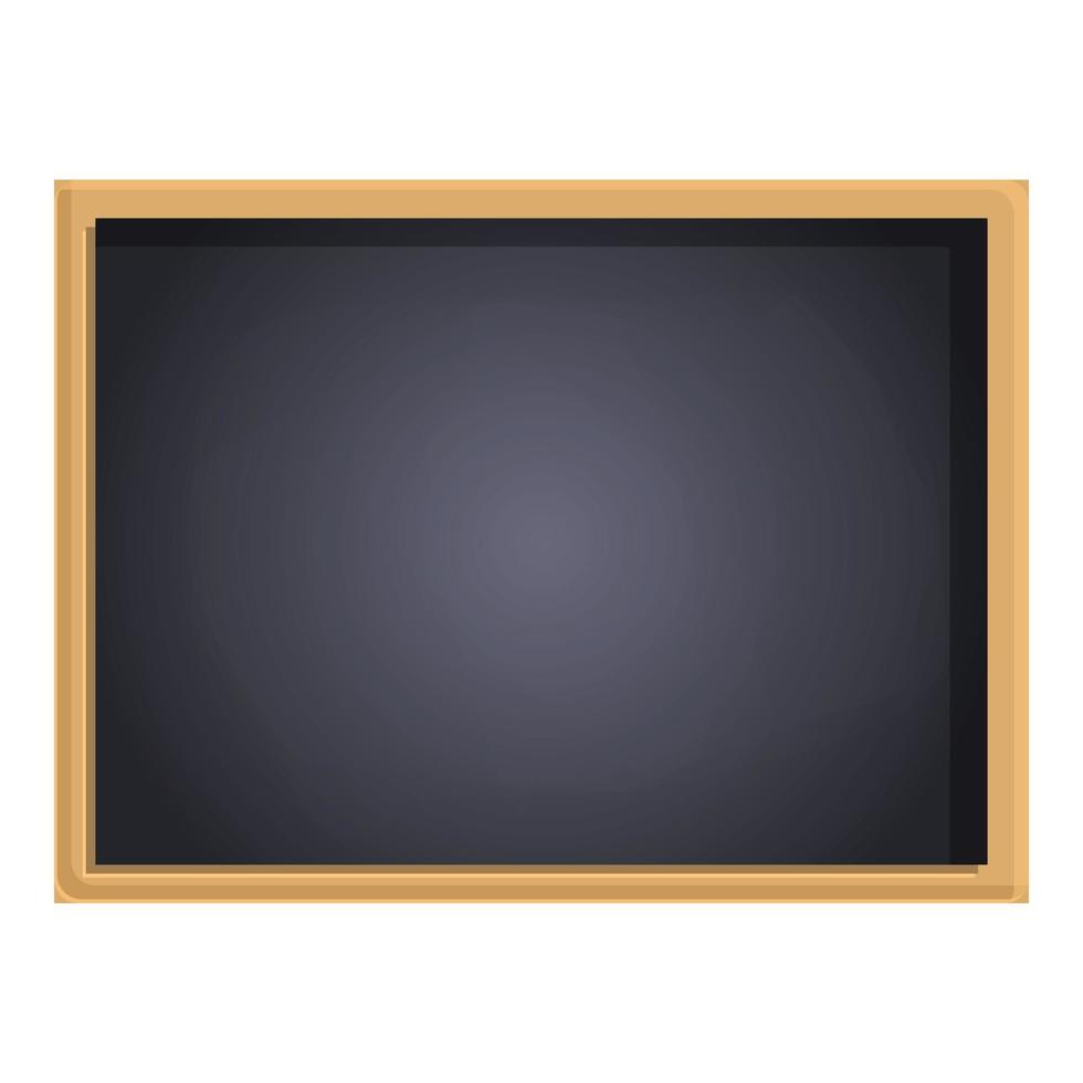 School chalkboard icon, cartoon style vector