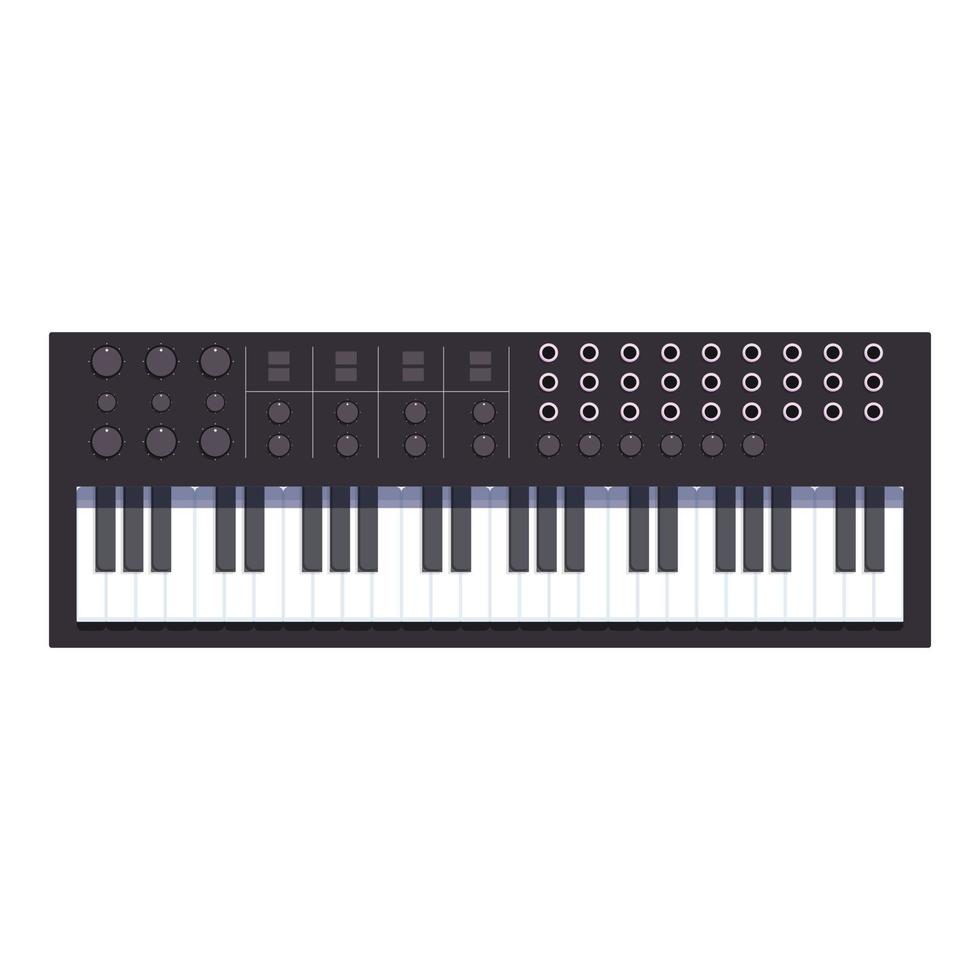 Vocal synthesizer icon cartoon vector. Music dj vector
