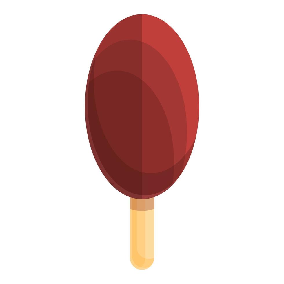 Eskimo milk ice cream icon, cartoon style vector